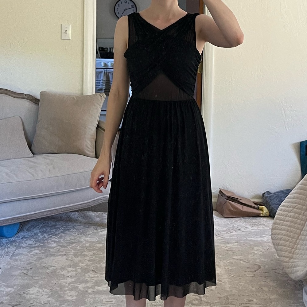 Zara Knit Mesh Dress